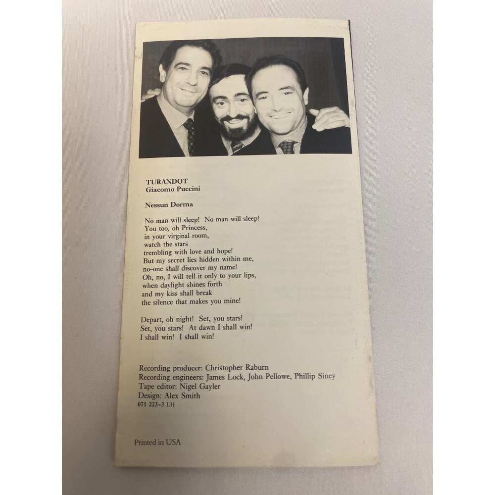 Carreras Domingo Pavarotti in concert MEHTA - Picture 5 of 5